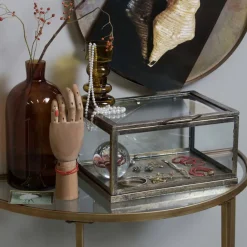 Sidetables<WOOOD Sidetable Goddess Goud - 75x37x75 cm