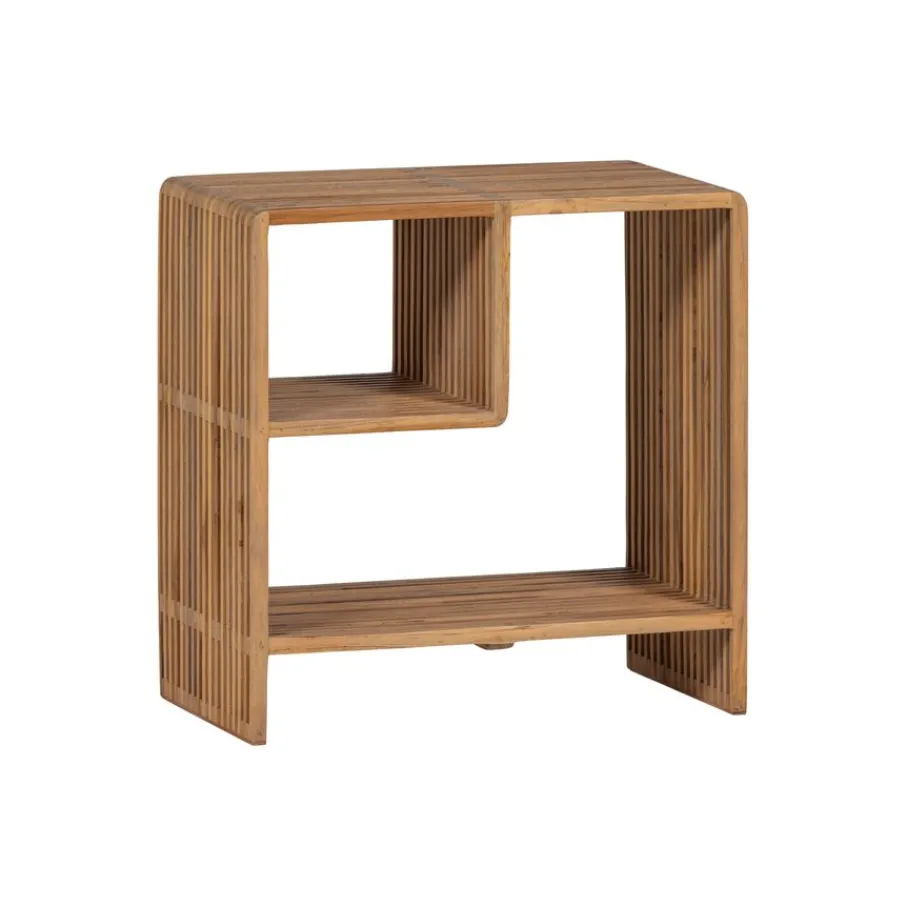 Sidetables|Bijzettafels<WOOOD Sidetable Jasmijn Bruin - 55x55x30 cm