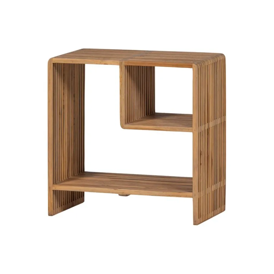Sidetables|Bijzettafels<WOOOD Sidetable Jasmijn Bruin - 55x55x30 cm