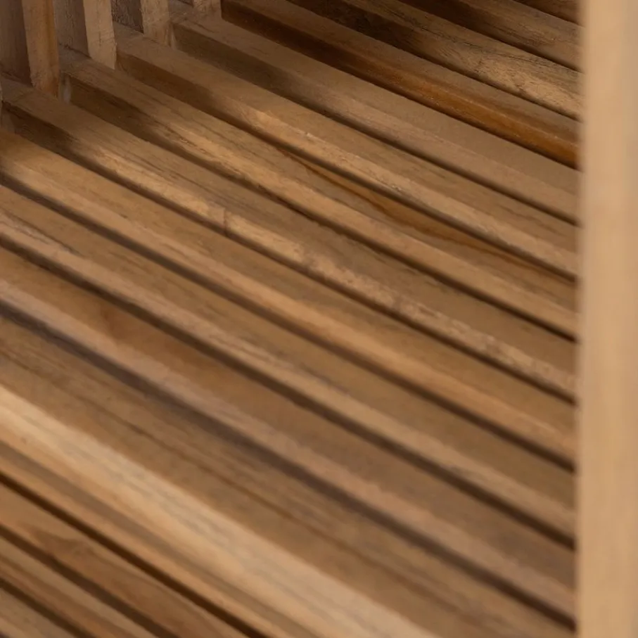 Sidetables|Bijzettafels<WOOOD Sidetable Jasmijn Bruin - 55x55x30 cm