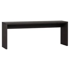 Sidetables<WOOOD Sidetable Maan Donkerbruin - 200x75x45 cm