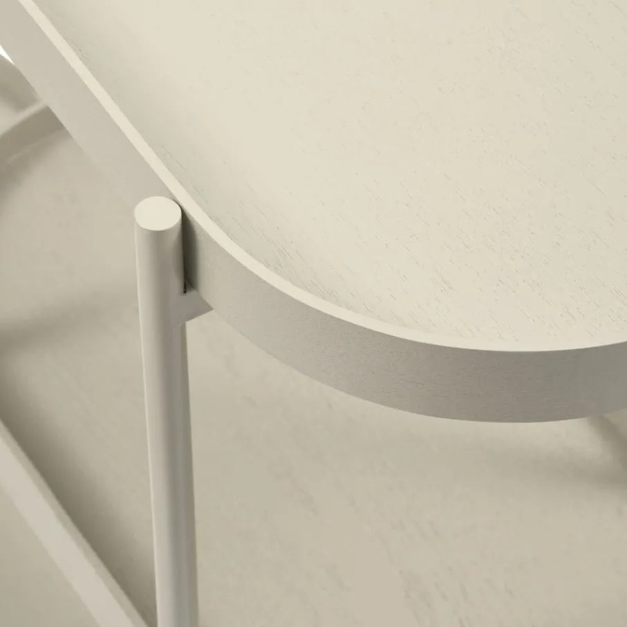 Sidetables<WOOOD Sidetable Noan Beige - 90x80x28 cm