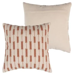 Sierkussens<WOOOD Sierkussen Zena Roze / Roestbruin - set 4 stuks