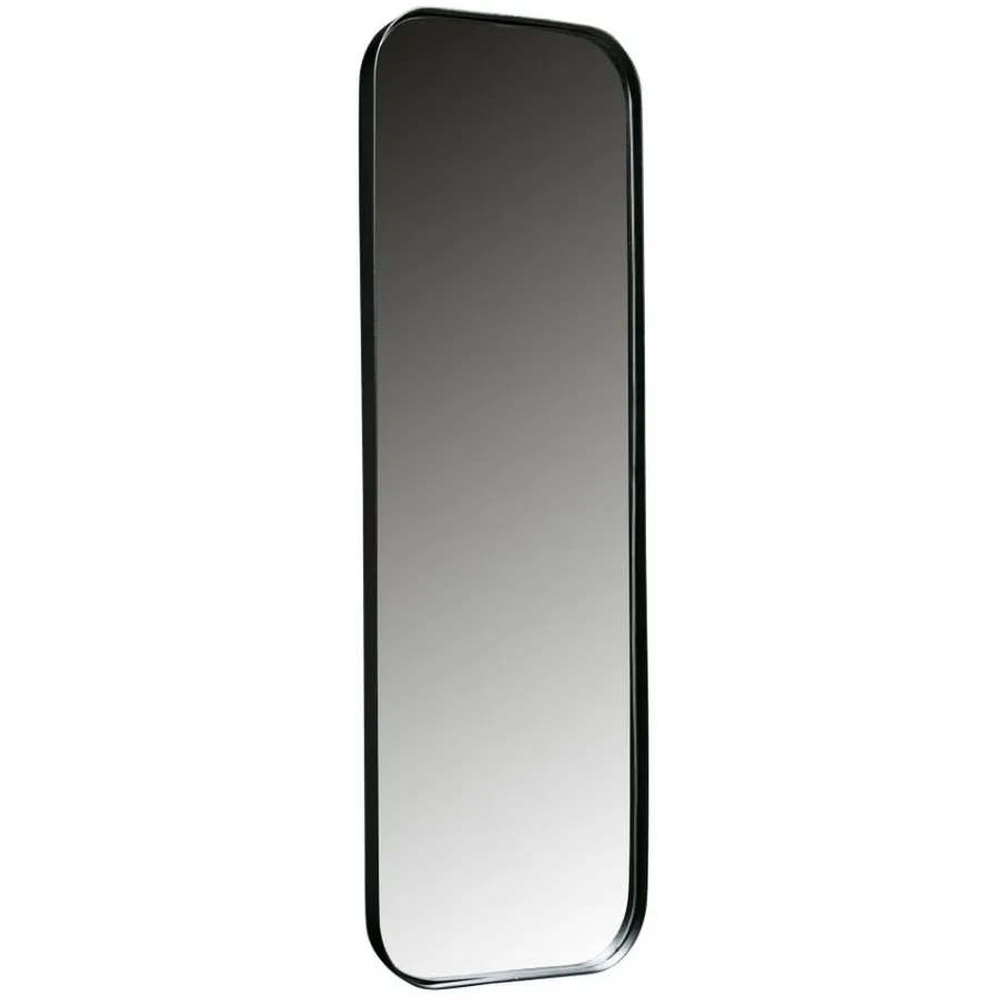 Spiegels<WOOOD Spiegel Doutzen Zwart - 40x170 cm
