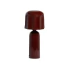 Tafellampen<WOOOD Tafellamp Lumira Bruinrood - E27 - 39 cm hoog