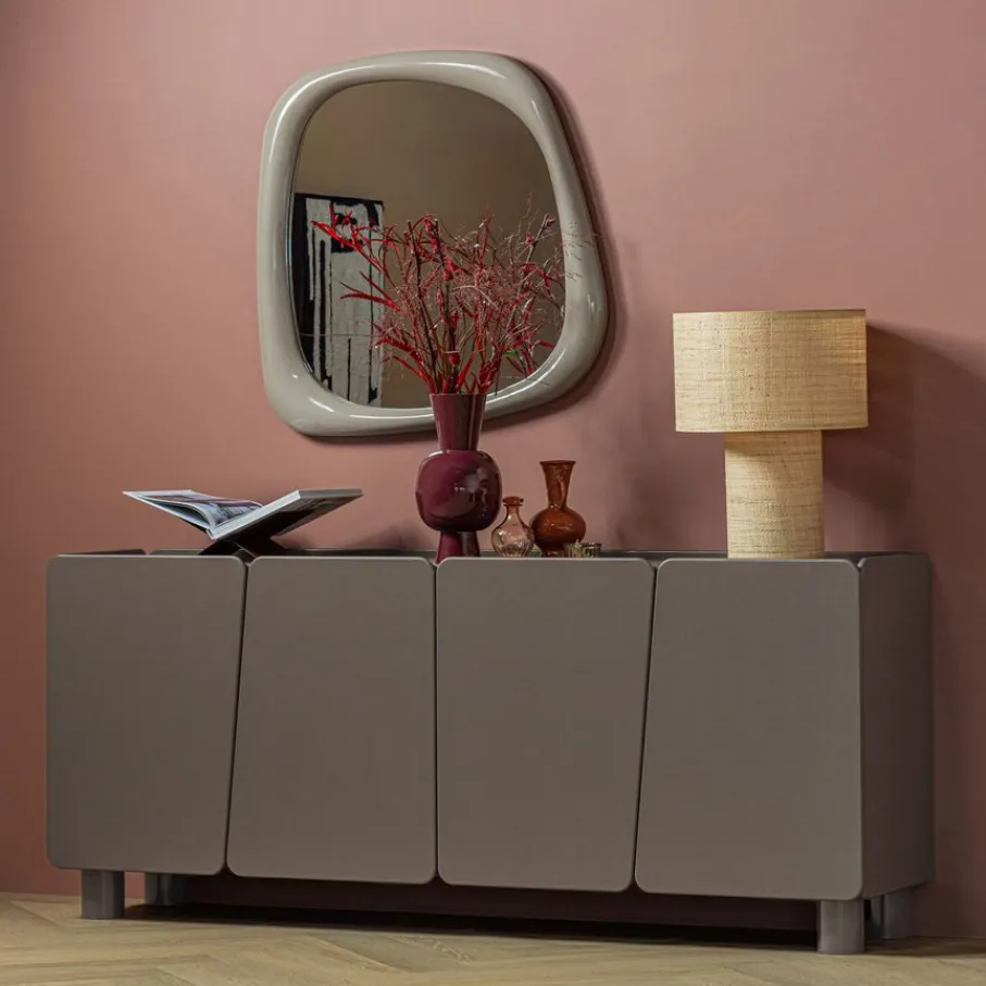 Tafellampen<WOOOD Tafellamp Syro Beige - E27 - 55 cm hoog