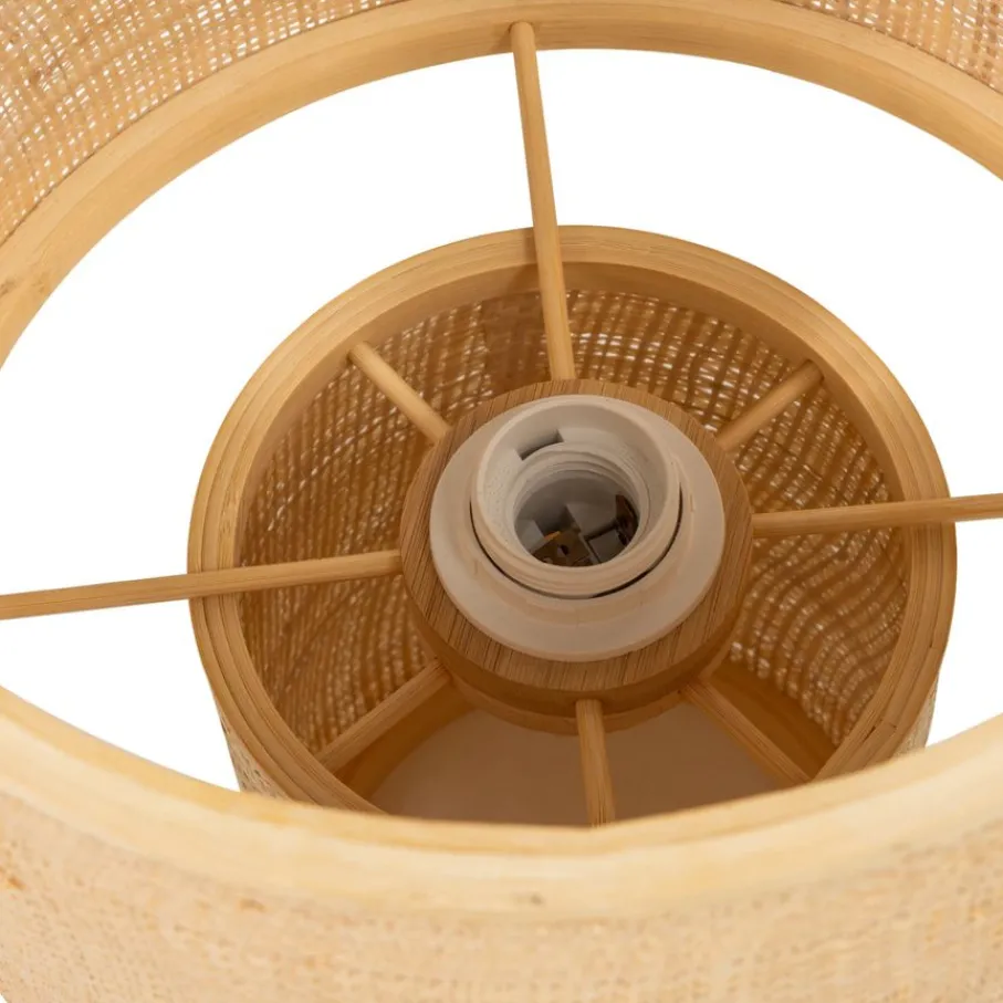 Tafellampen<WOOOD Tafellamp Syro Beige - E27 - 38 cm hoog