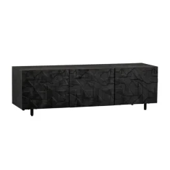 Tv-Meubels<WOOOD TV-meubel Counter Zwart - 160x50x45 cm