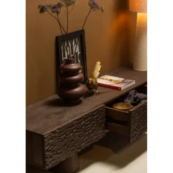 Tv-Meubels<WOOOD TV-meubel Crumble Bruin - 180x40x40 cm
