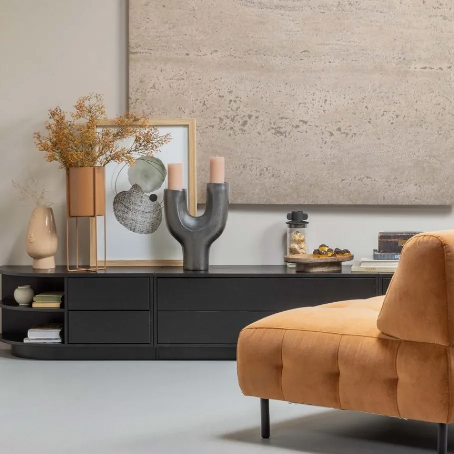 Tv-Meubels<WOOOD TV-meubel Finca Zwart - 100x40x40 cm