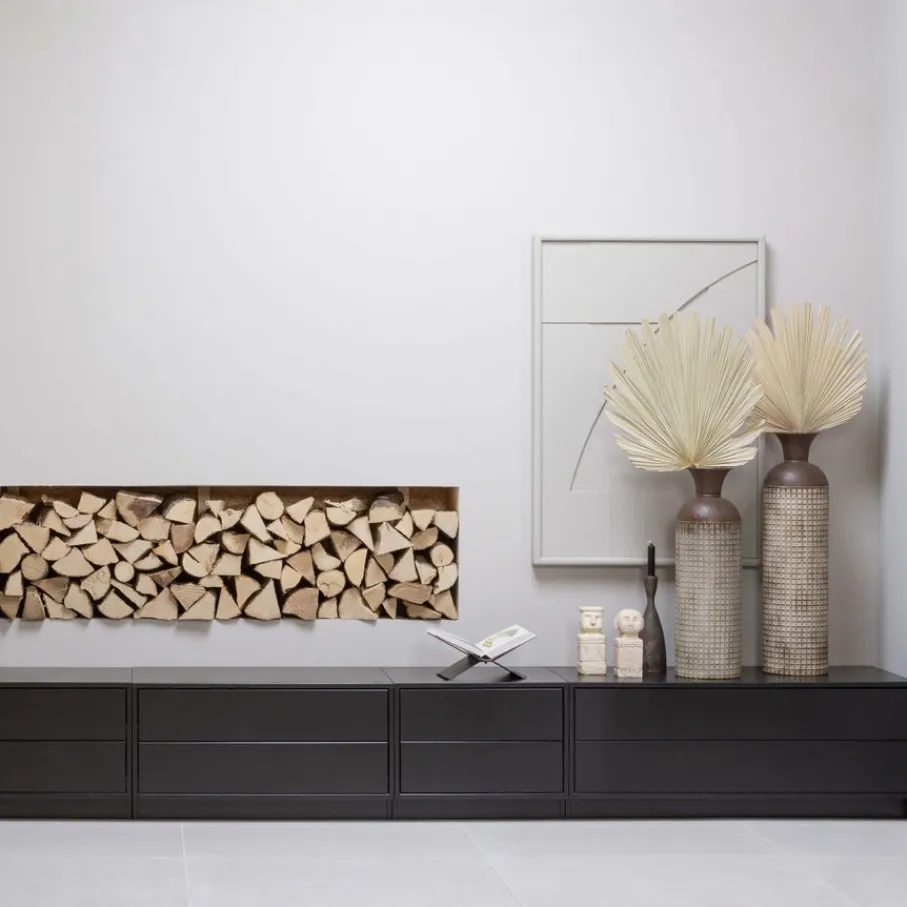 Tv-Meubels<WOOOD TV-meubel Finca Zwart - 100x40x40 cm