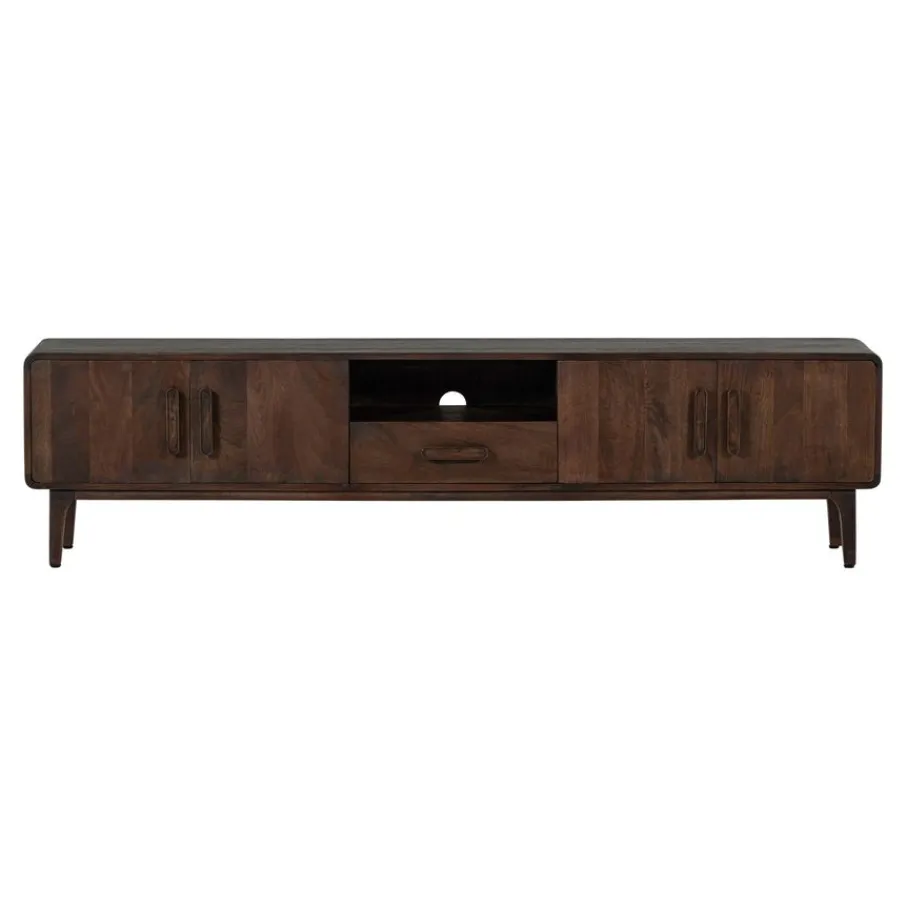 Tv-Meubels<WOOOD TV-meubel Liya Donkerbruin - 200x50x35 cm