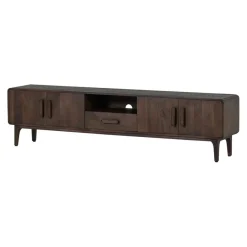Tv-Meubels<WOOOD TV-meubel Liya Donkerbruin - 200x50x35 cm