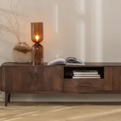 Tv-Meubels<WOOOD TV-meubel Liya Donkerbruin - 200x50x35 cm