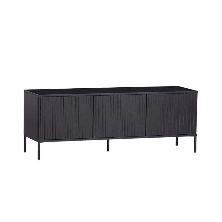 Tv-Meubels<WOOOD TV-meubel New Gravure Zwart - 150x56x44 cm