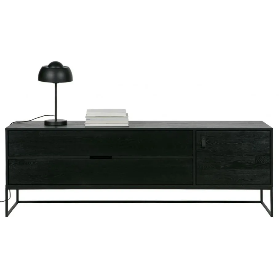Tv-Meubels<WOOOD TV-meubel Silas Zwart - 180x61x44 cm