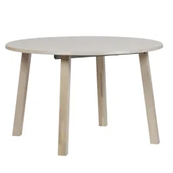 Eettafels<WOOOD Uitschuifbare Eettafel Lange Jan Wit - 120/160/200x120 cm