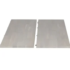 Eettafels<WOOOD Uitschuifbare Eettafel Lange Jan Wit - 120/160/200x120 cm