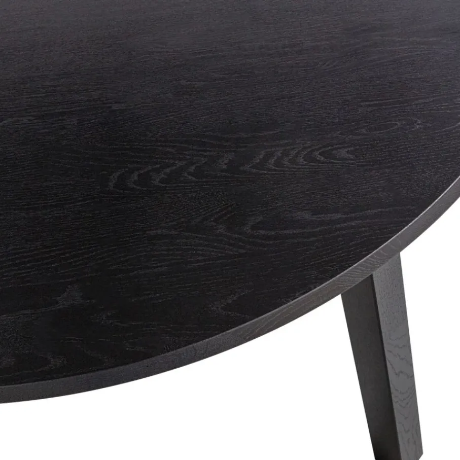 Eettafels<WOOOD Uitschuifbare Eettafel Lange Jan Zwart - 120/160/200x120 cm