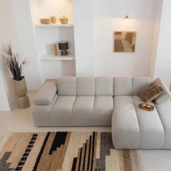 Vazen & Potten<WOOOD Vaas Mosi Beige - 75 cm hoog
