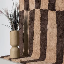 Vazen & Potten<WOOOD Vaas Mosi Beige - 75 cm hoog