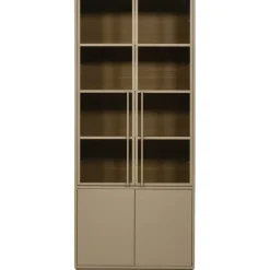 Buffetkasten|Vitrinekasten<WOOOD Vitrinekast Casa Mud - 101x236x40 cm