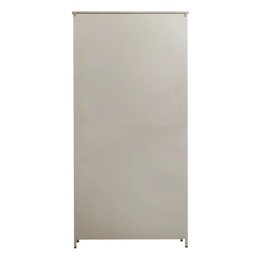 Buffetkasten|Vitrinekasten<WOOOD Vitrinekast Exhibit XL Zand - 99x200x44 cm
