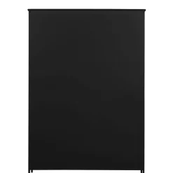 Buffetkasten|Vitrinekasten<WOOOD Vitrinekast Exhibit XL Zwart - 142x200x44 cm