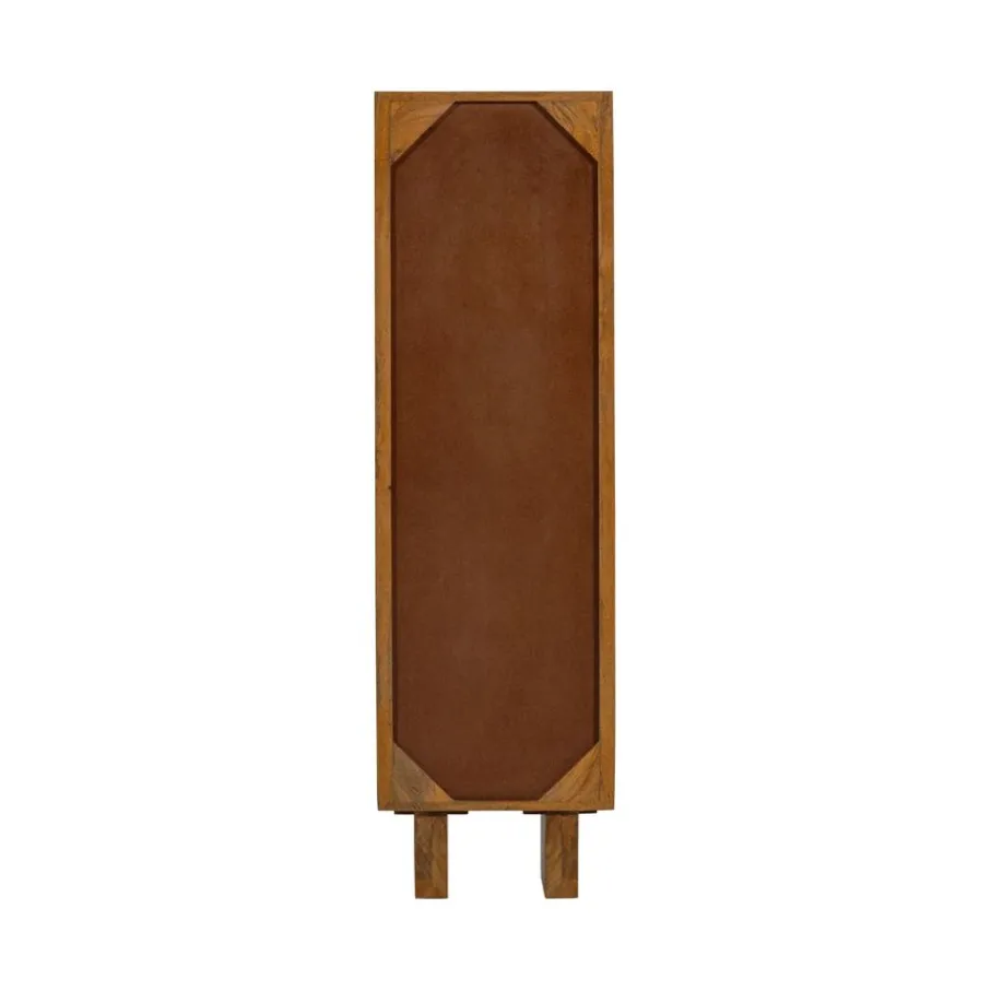 Vitrinekasten<WOOOD Vitrinekast Kella Naturel - 40x137x39 cm