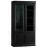 Vitrinekasten<WOOOD Vitrinekast Organize Zwart - 110x215x44 cm