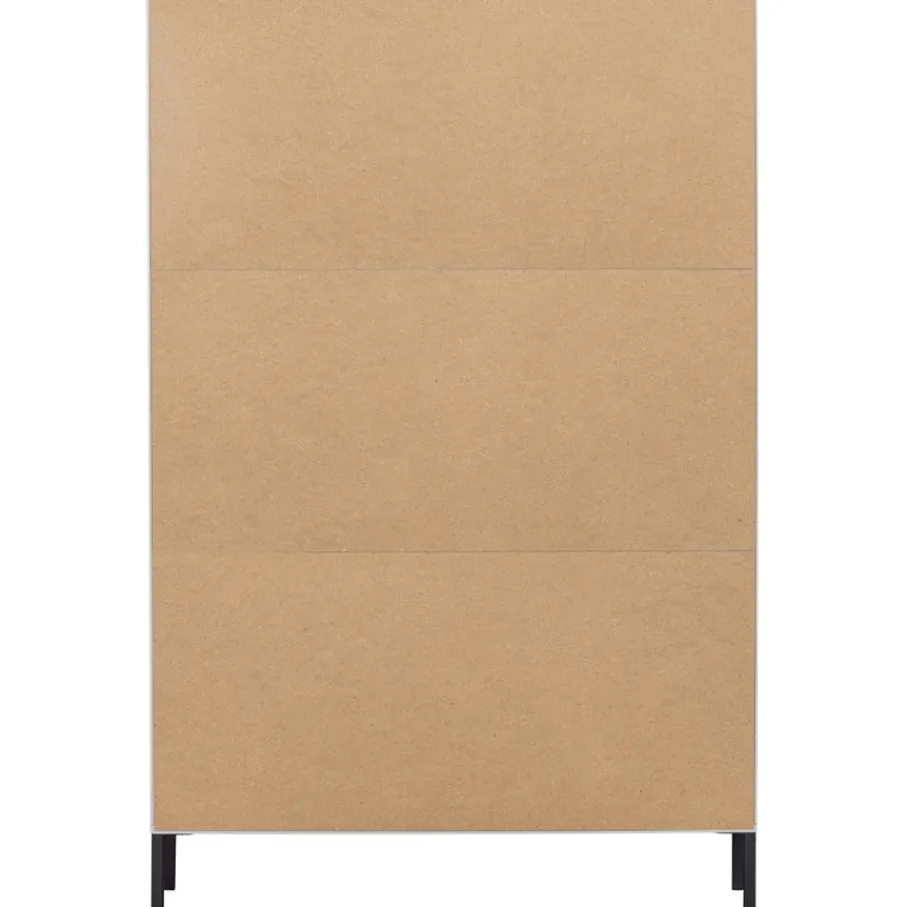 Vitrinekasten<WOOOD Vitrinekast Xam Grijs - 100x155x40 cm