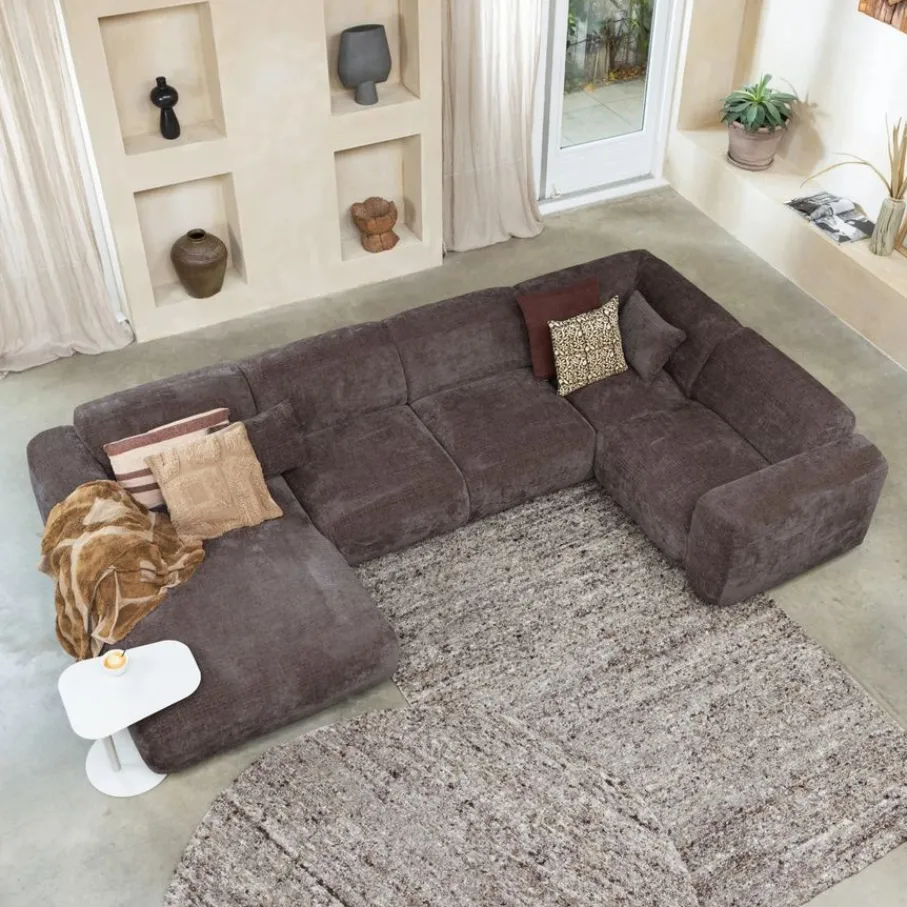 Vloerkleden<WOOOD Vloerkleed Efia Bruin - 170x240 cm