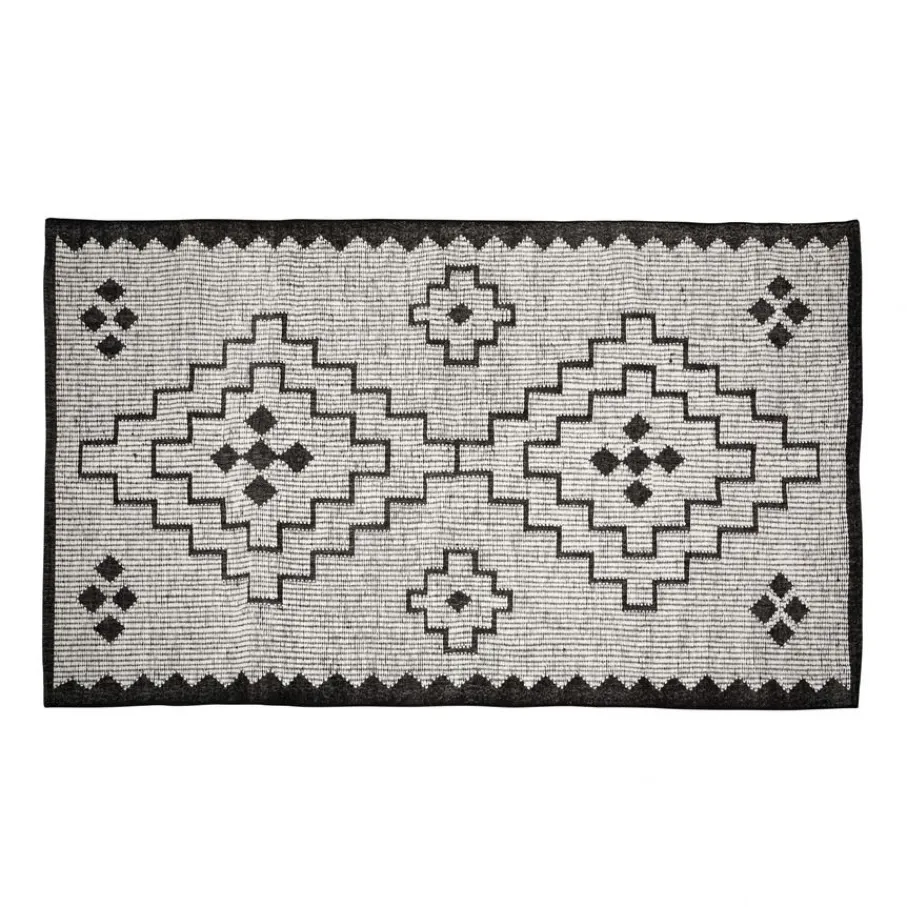 Vloerkleden<WOOOD Vloerkleed Omari Zwart - 160x230 cm