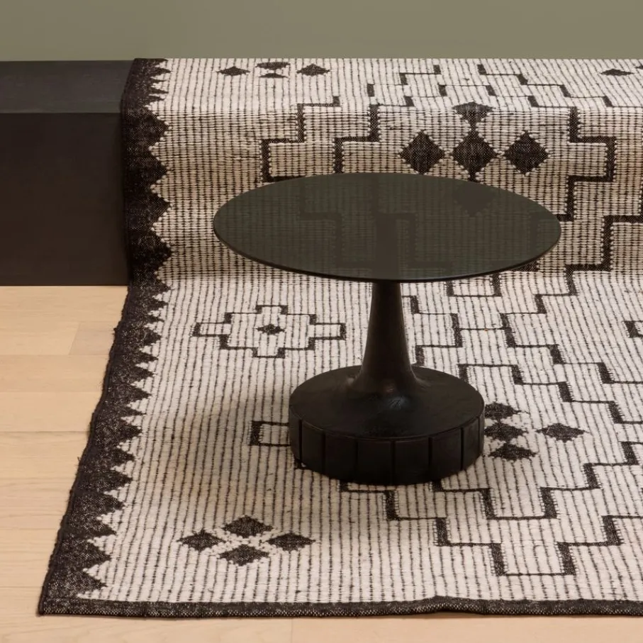 Vloerkleden<WOOOD Vloerkleed Omari Zwart - 160x230 cm
