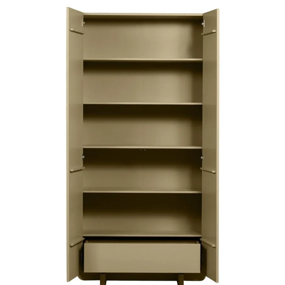 Wandkasten<WOOOD Wandkast Basu Moss - 101x210x46 cm