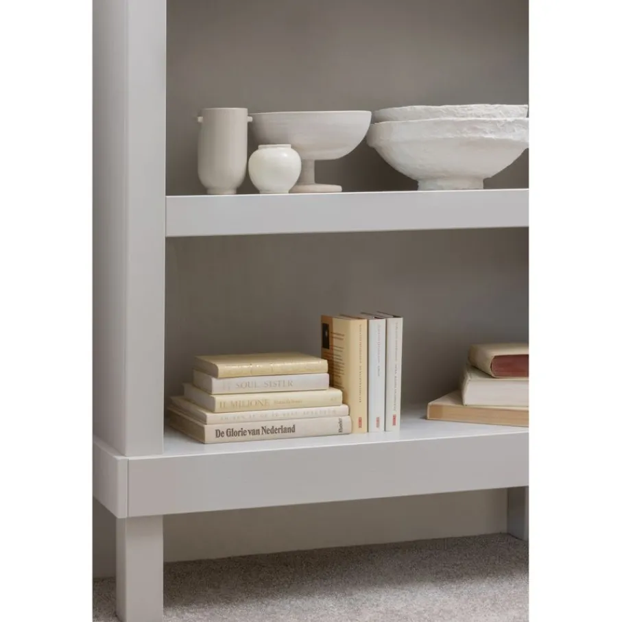 Wandkasten<WOOOD Wandkast Bonk Mist - 107x160x39 cm