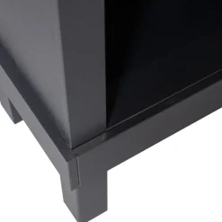 Wandkasten<WOOOD Wandkast Bonk Zwart - 107x160x39 cm