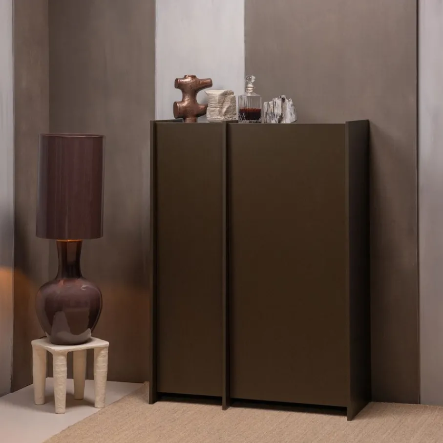 Wandkasten<WOOOD Wandkast Brock Middenbruin - 102x140x44 cm