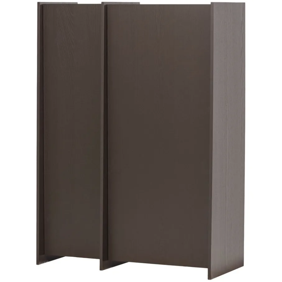 Wandkasten<WOOOD Wandkast Brock Middenbruin - 102x140x44 cm