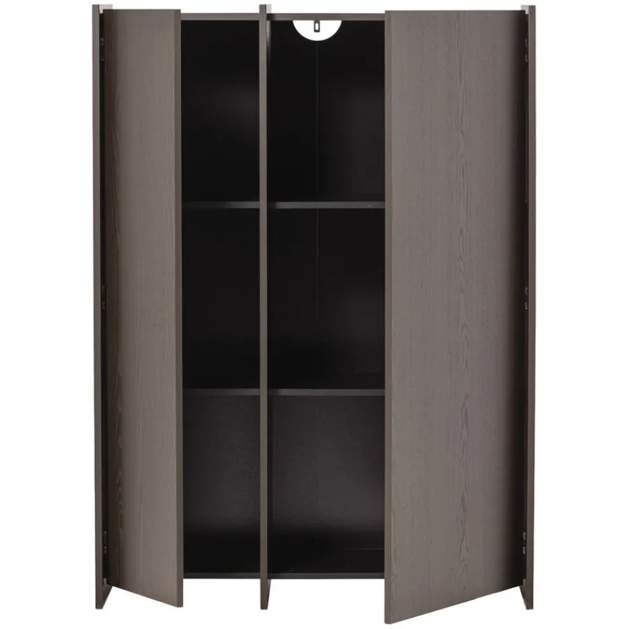 Wandkasten<WOOOD Wandkast Brock Middenbruin - 102x140x44 cm