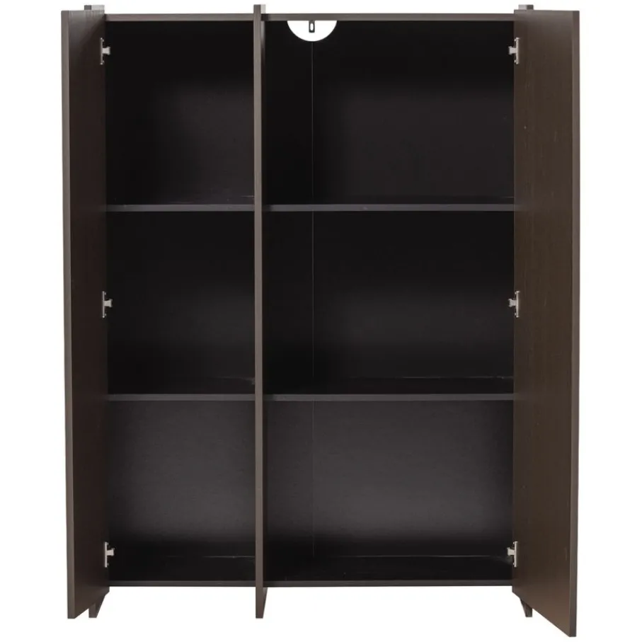 Wandkasten<WOOOD Wandkast Brock Middenbruin - 102x140x44 cm