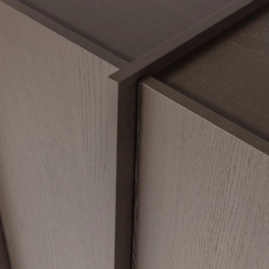 Wandkasten<WOOOD Wandkast Brock Middenbruin - 102x140x44 cm