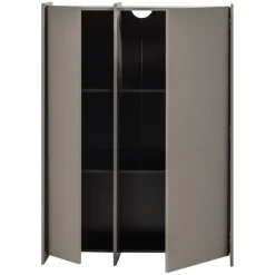 Wandkasten<WOOOD Wandkast Brock Warmgrijs - 102x140x44 cm