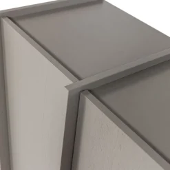 Wandkasten<WOOOD Wandkast Brock Warmgrijs - 102x140x44 cm