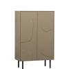 Wandkasten<WOOOD Wandkast Cadiz Mud - 85x135x40 cm