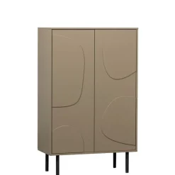 Wandkasten<WOOOD Wandkast Cadiz Mud - 85x135x40 cm