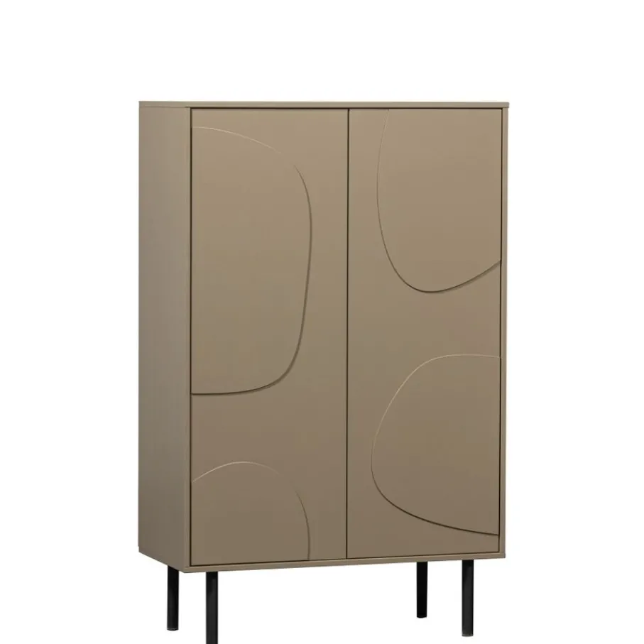 Wandkasten<WOOOD Wandkast Cadiz Mud - 85x135x40 cm