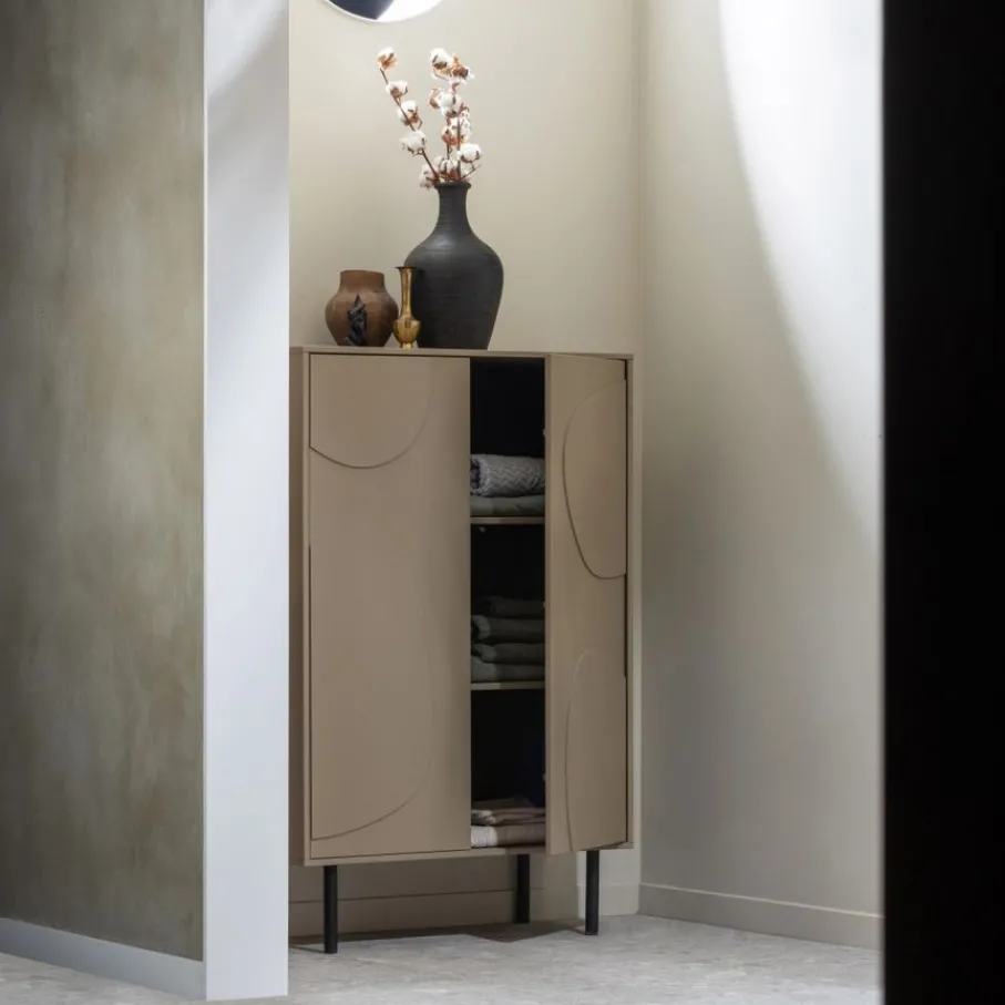 Wandkasten<WOOOD Wandkast Cadiz Mud - 85x135x40 cm