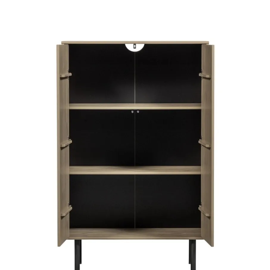 Wandkasten<WOOOD Wandkast Cadiz Mud - 85x135x40 cm