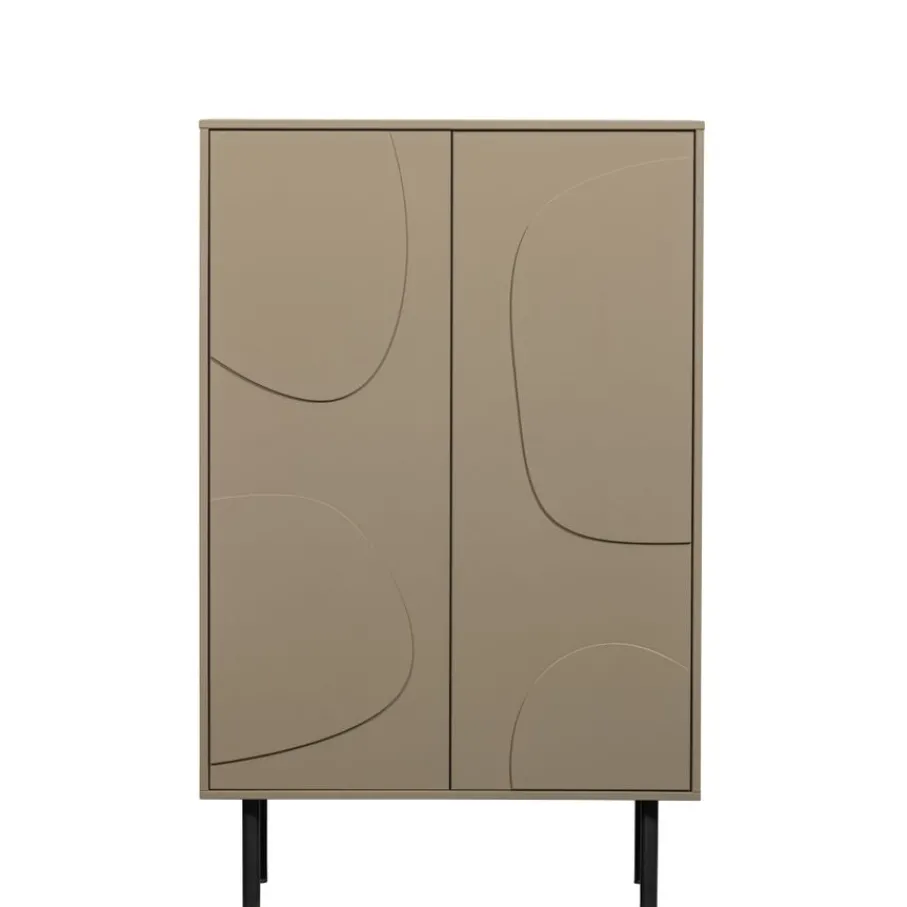 Wandkasten<WOOOD Wandkast Cadiz Mud - 85x135x40 cm
